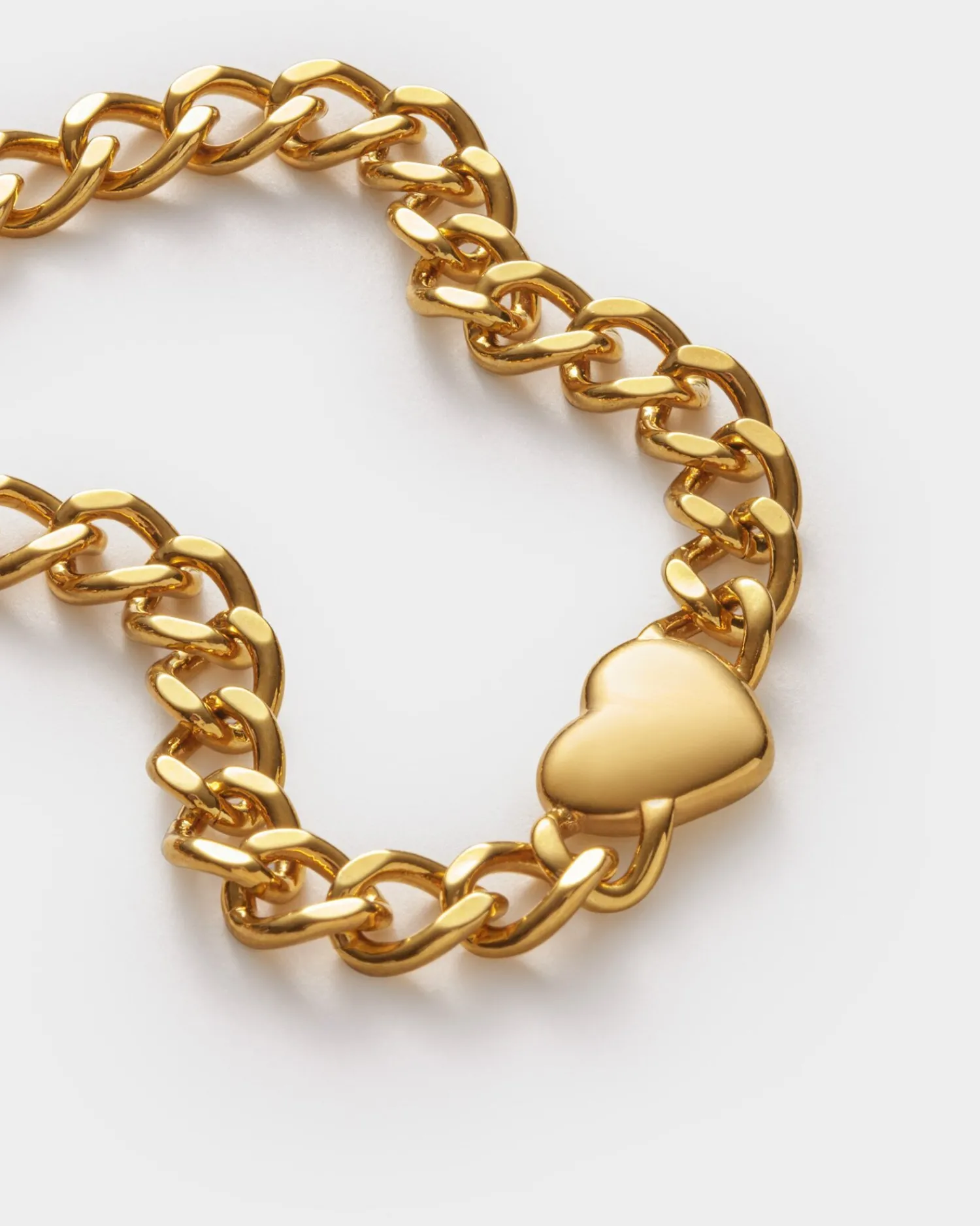 Katie Loxton Allure Waterproof Gold Heart Chain Bracelet Hot