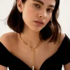 Katie Loxton Allure Waterproof Gold Pearl Lariat Necklace New