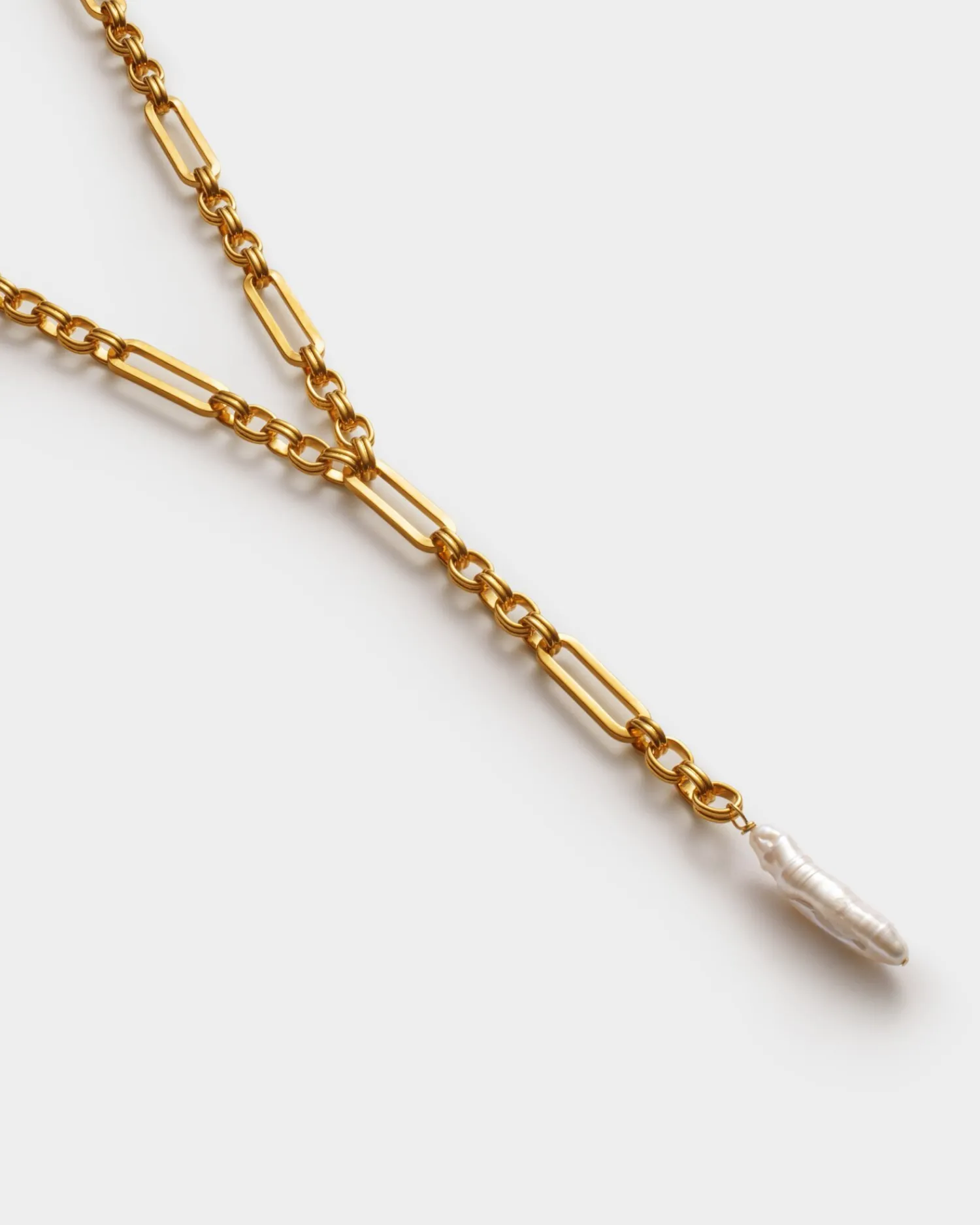 Katie Loxton Allure Waterproof Gold Pearl Lariat Necklace New