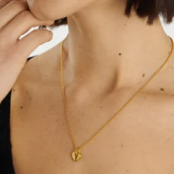 Katie Loxton Alora Heart Waterproof Gold Necklace Outlet