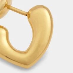 Katie Loxton Alora Heart Waterproof Gold Huggie Earrings Outlet