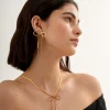 Katie Loxton Amelie Waterproof Gold Bow Necklace Clearance