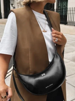 Katie Loxton Amina Patent Crackle Sling Bag Black Sale