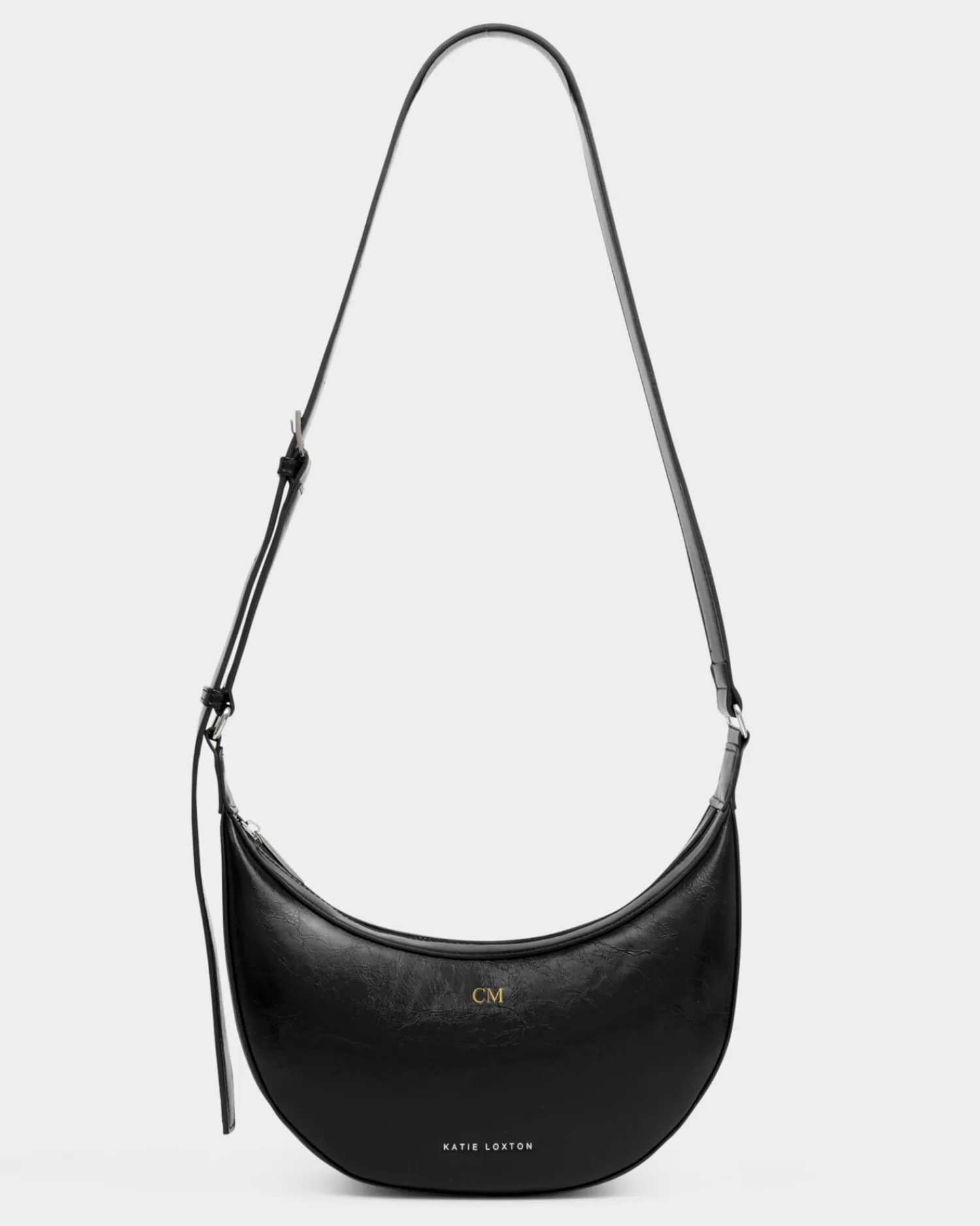 Katie Loxton Amina Patent Crackle Sling Bag Black Sale