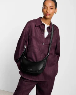 Katie Loxton Amina Patent Crackle Sling Bag Black Sale