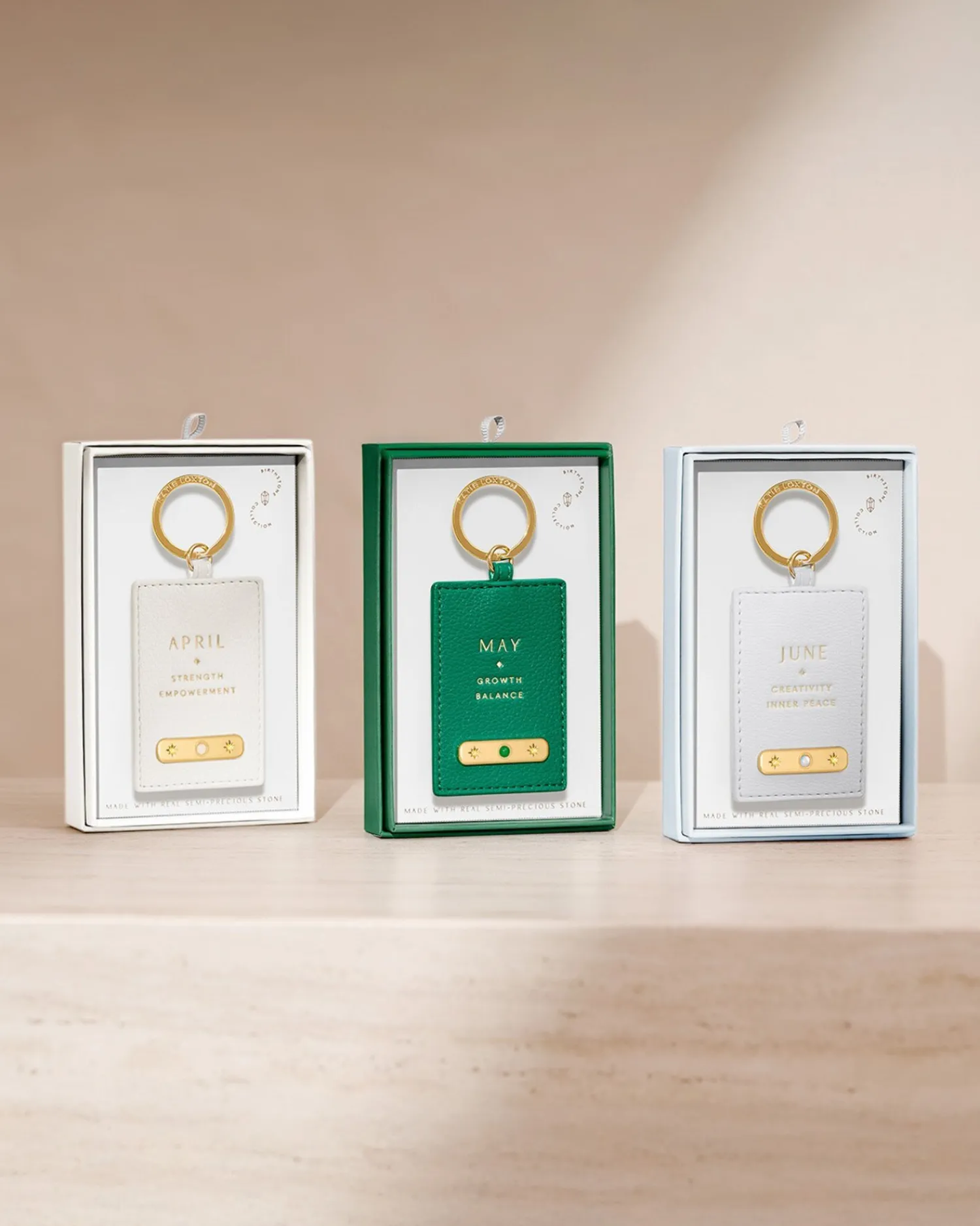 Katie Loxton ' Birthstone Keyring April Outlet
