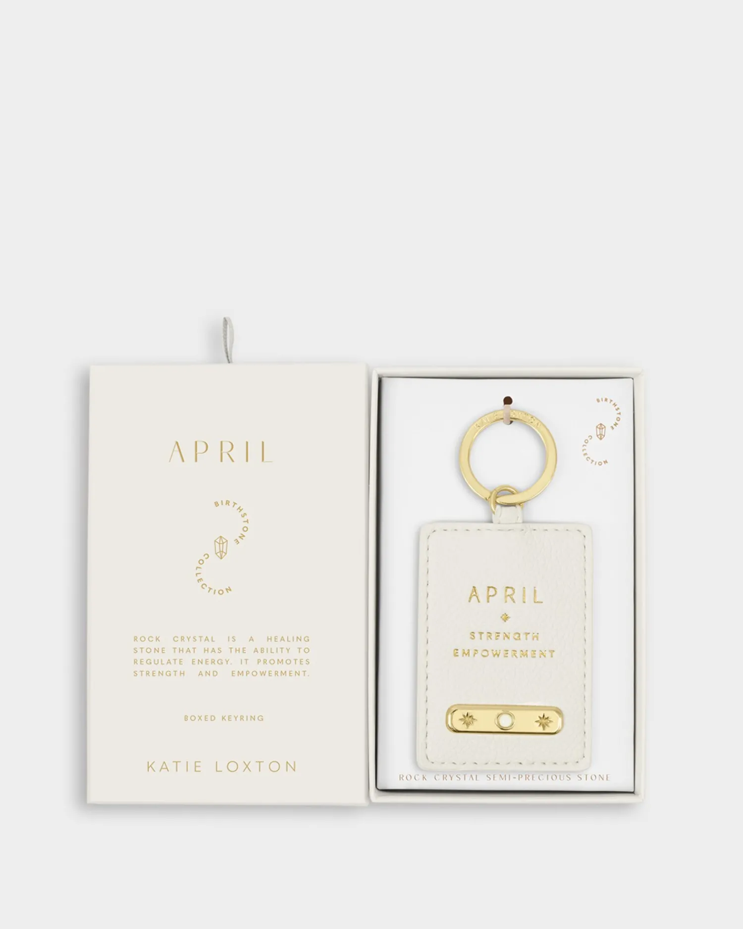 Katie Loxton ' Birthstone Keyring April Outlet