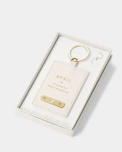 Katie Loxton ' Birthstone Keyring April Outlet