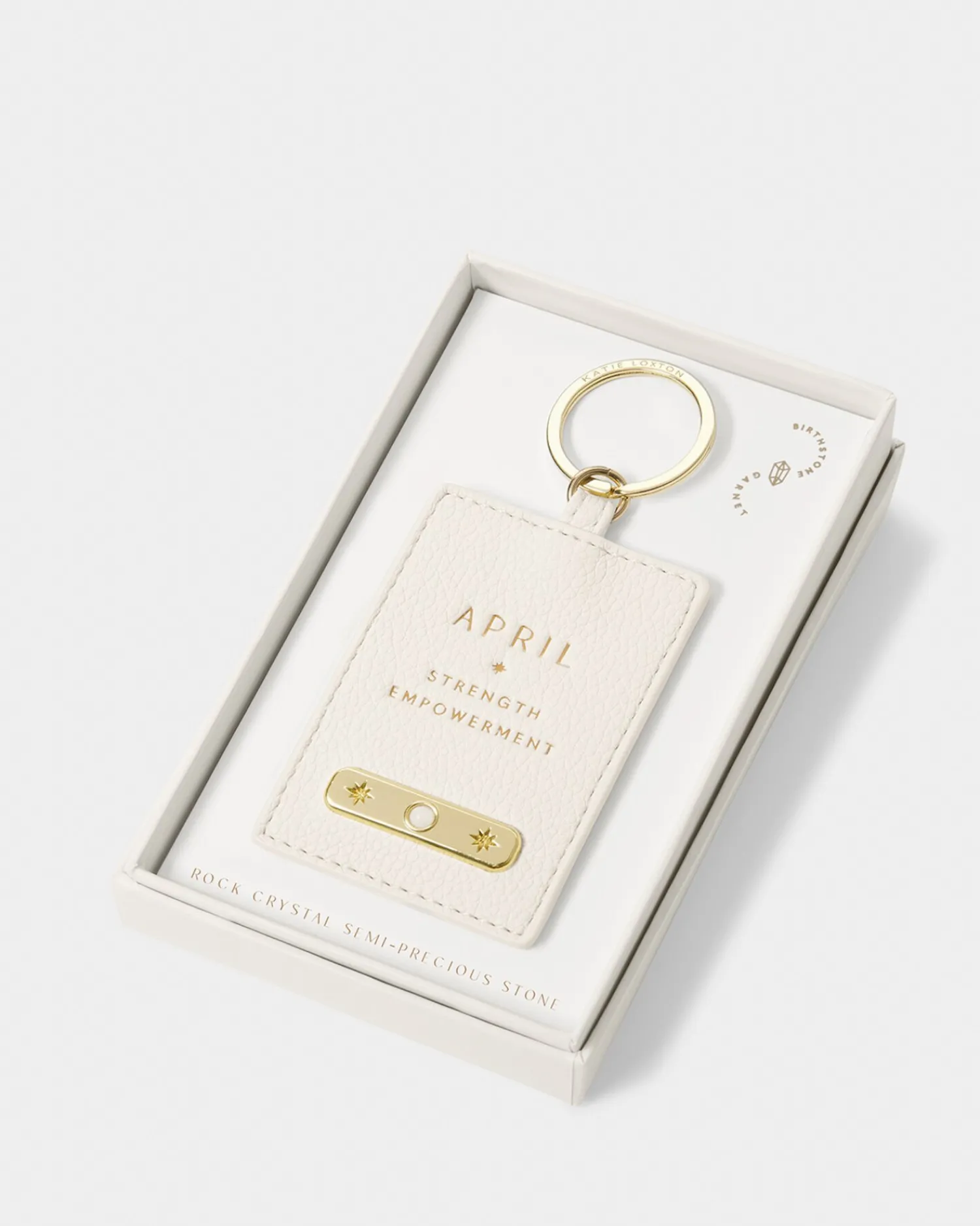 Katie Loxton ' Birthstone Keyring April Outlet