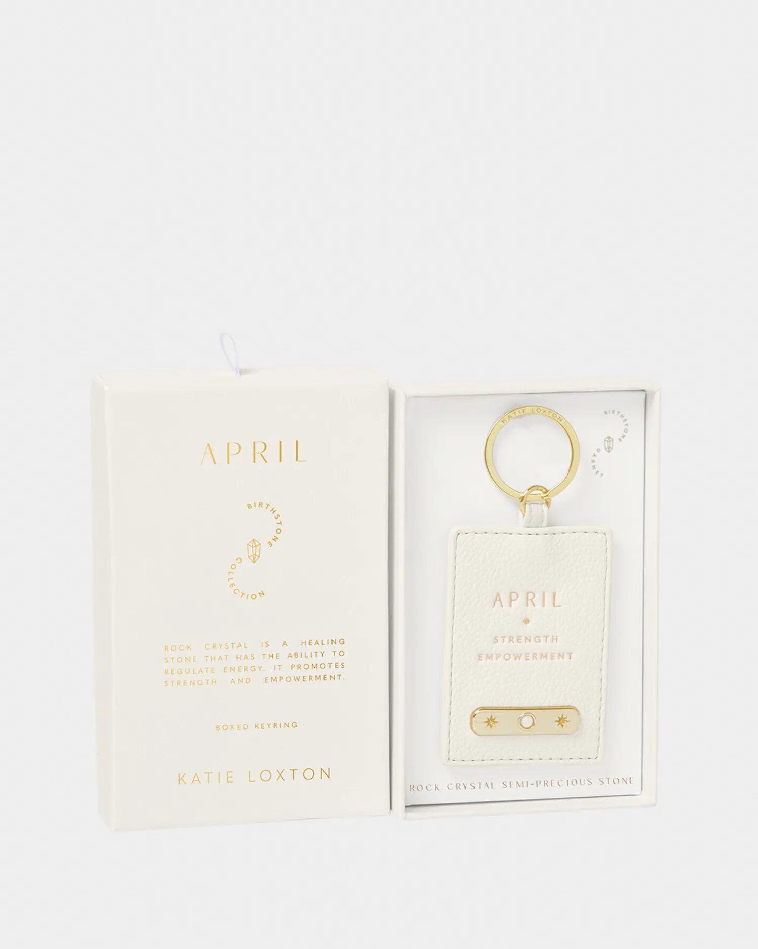 Katie Loxton ' Birthstone Keyring April Outlet