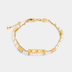 Katie Loxton ' Waterproof Gold Birthstone Bracelet April Hot
