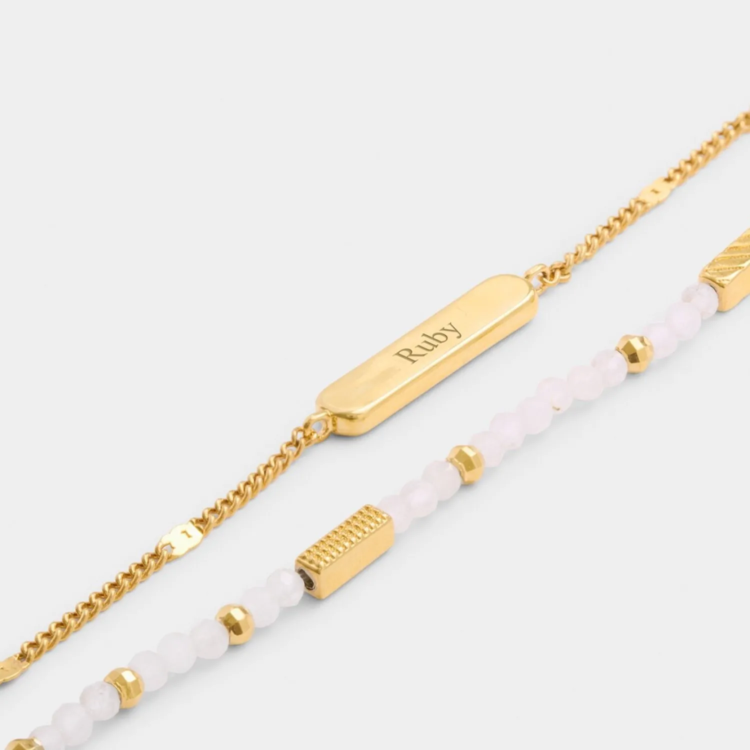 Katie Loxton ' Waterproof Gold Birthstone Bracelet April Hot