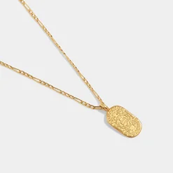 Katie Loxton Aquarius' Waterproof Gold Zodiac Necklace 20th Jan 18th Feb New