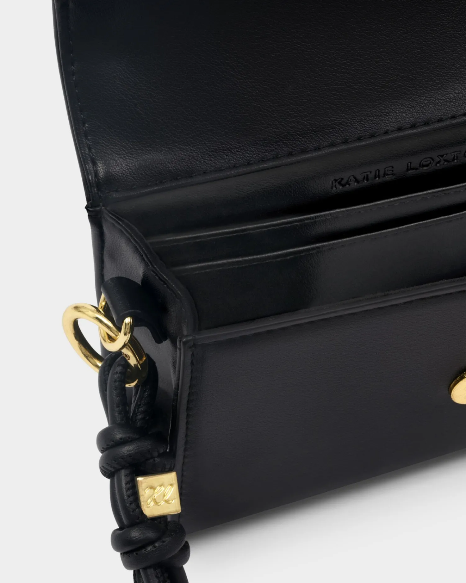 Katie Loxton Arden Braided Mini Bag Black Discount