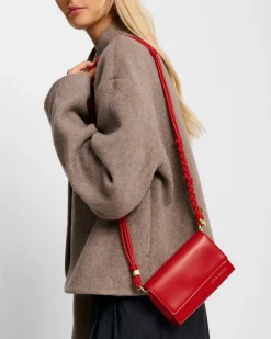 Katie Loxton Arden Braided Mini Bag Red Discount