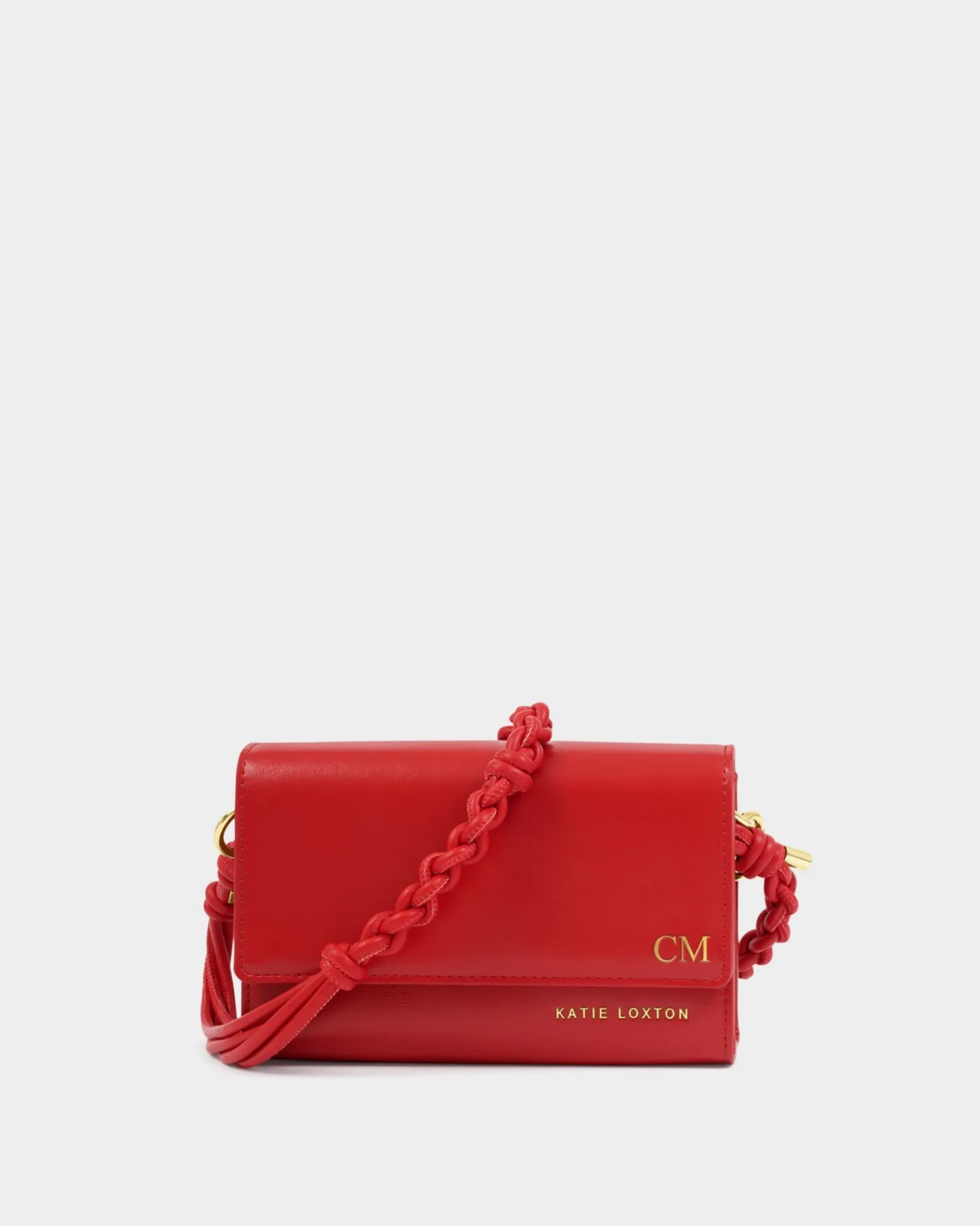 Katie Loxton Arden Braided Mini Bag Red Discount