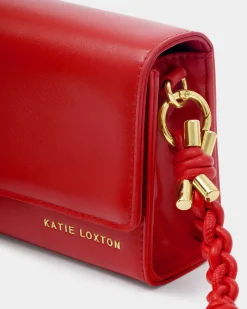 Katie Loxton Arden Braided Mini Bag Red Discount