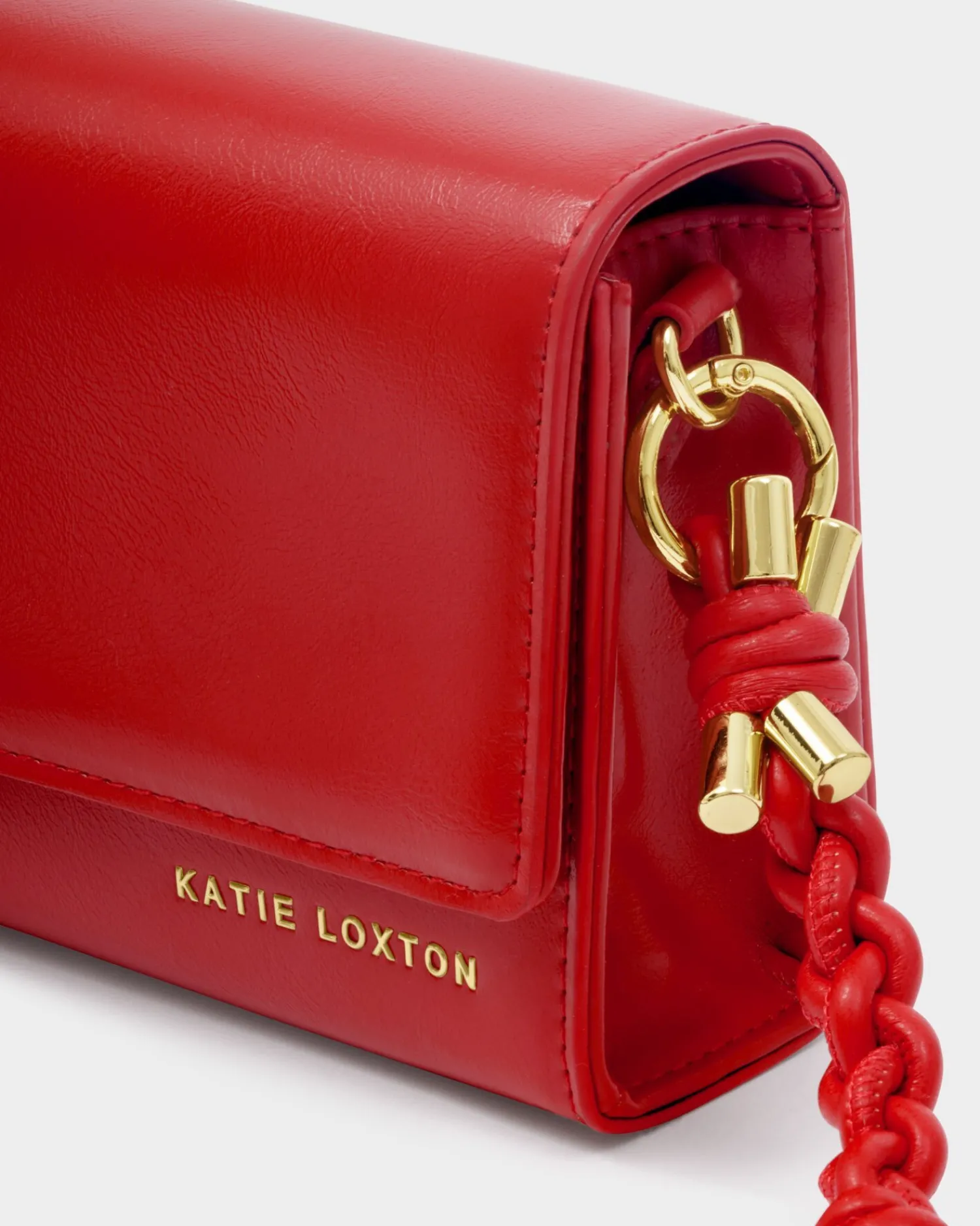 Katie Loxton Arden Braided Mini Bag Red Discount
