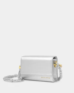 Katie Loxton Arden Braided Mini Bag Silver Clearance