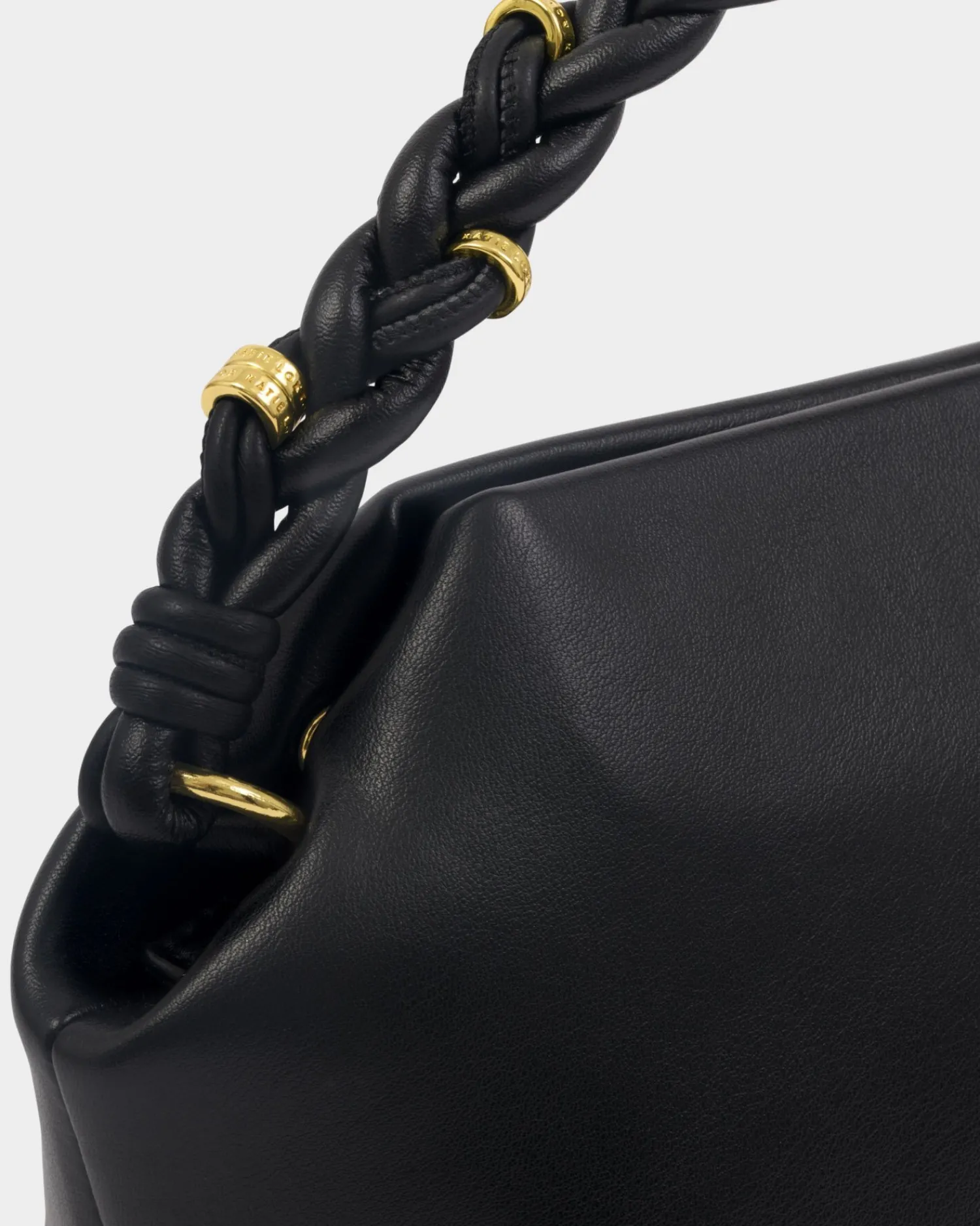 Katie Loxton Arden Braided Top Handle Bag Black