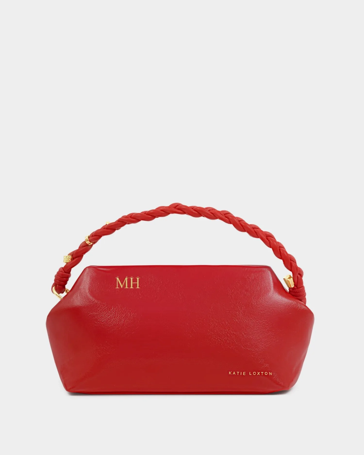 Katie Loxton Arden Braided Top Handle Bag Red Online