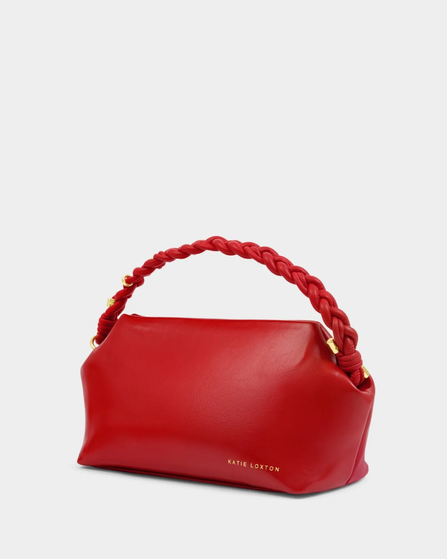 Katie Loxton Arden Braided Top Handle Bag Red Online
