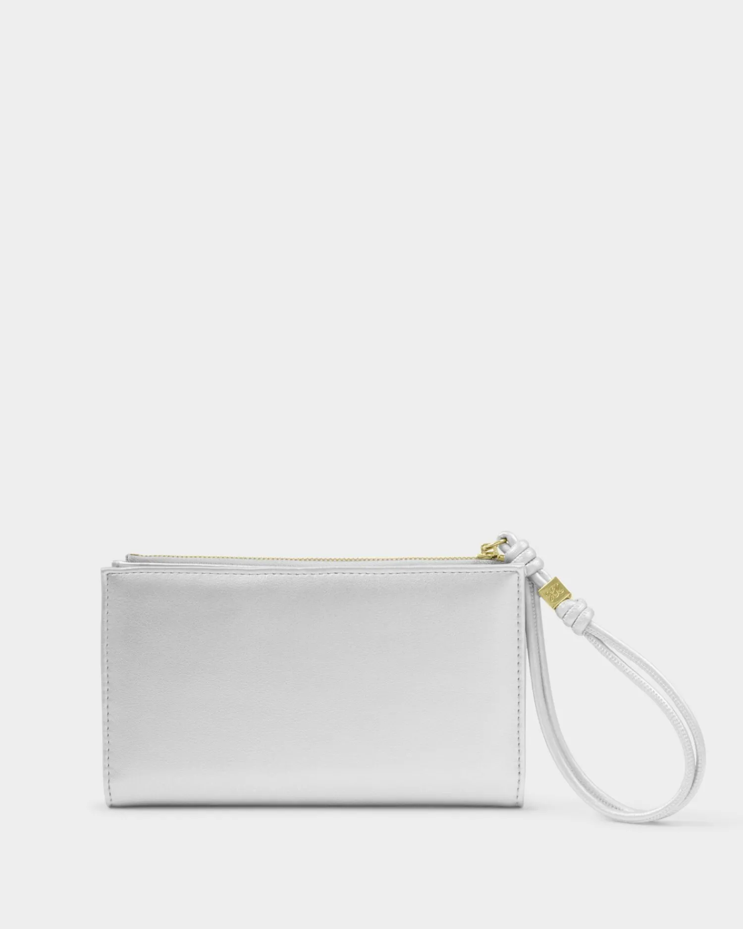 Katie Loxton Arden Large Braided Wristlet Purse Silver Online