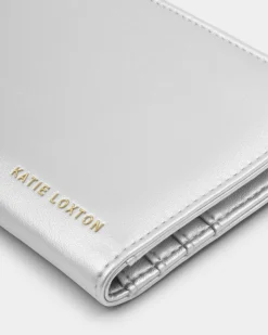Katie Loxton Arden Large Braided Wristlet Purse Silver Online