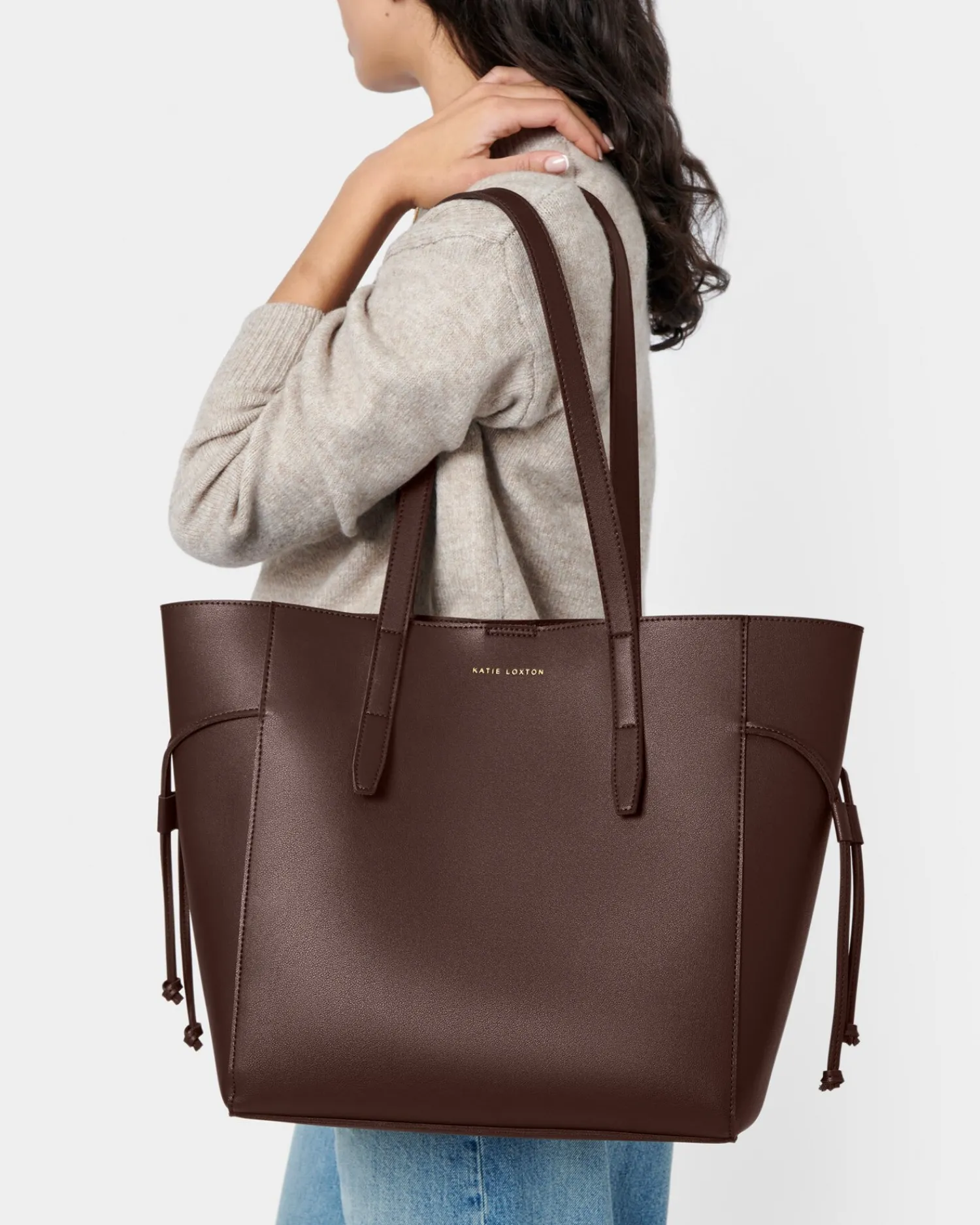 Katie Loxton Ashley Tote Bag Chocolate Outlet