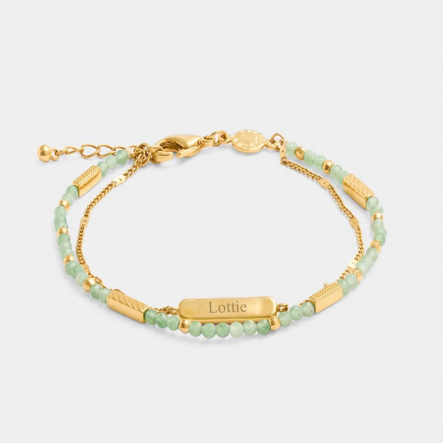 Katie Loxton ' Waterproof Gold Birthstone Bracelet August Outlet