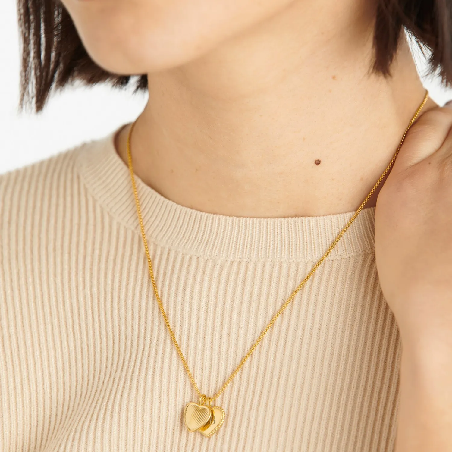 Katie Loxton Auntie' Waterproof Gold Sentiment Necklace Clearance