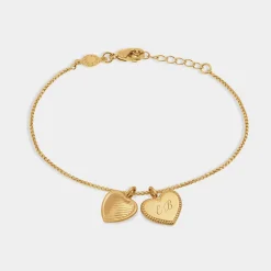 Katie Loxton Auntie' Waterproof Gold Sentiment Bracelet Hot
