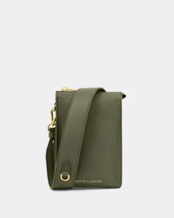 Katie Loxton Avery Slim Crossbody Bag Khaki Clearance