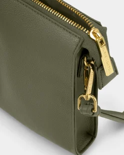 Katie Loxton Avery Slim Crossbody Bag Khaki Clearance