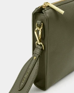 Katie Loxton Avery Slim Crossbody Bag Khaki Clearance