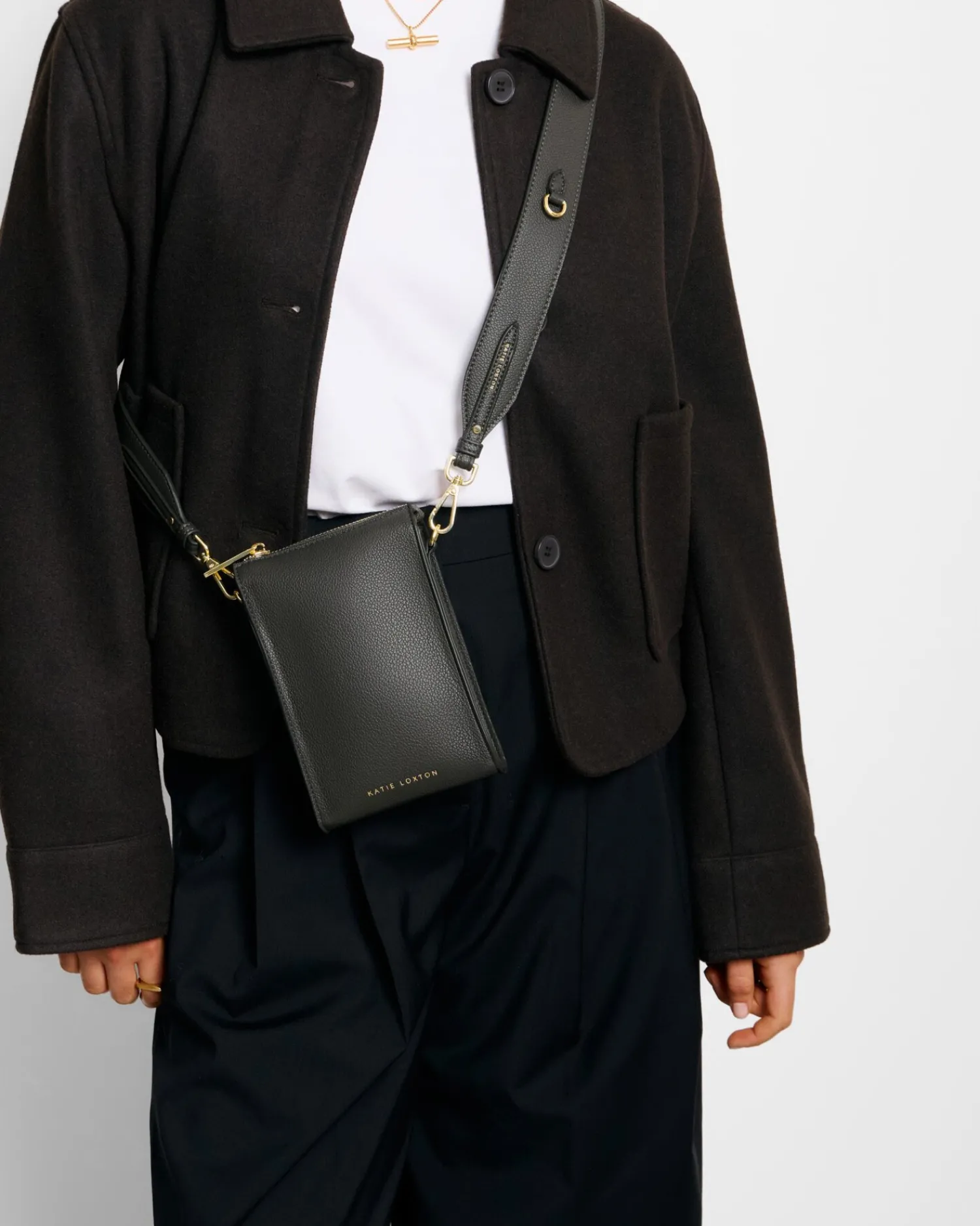 Katie Loxton Avery Slim Crossbody Bag Graphite Sale