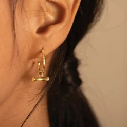 Katie Loxton Bamboo Waterproof Gold Hoop Earrings Best