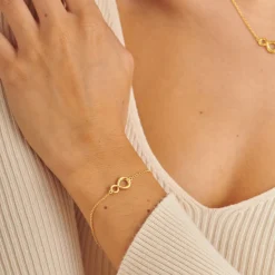 Katie Loxton Better Together' Waterproof Gold Charm Bracelet Discount