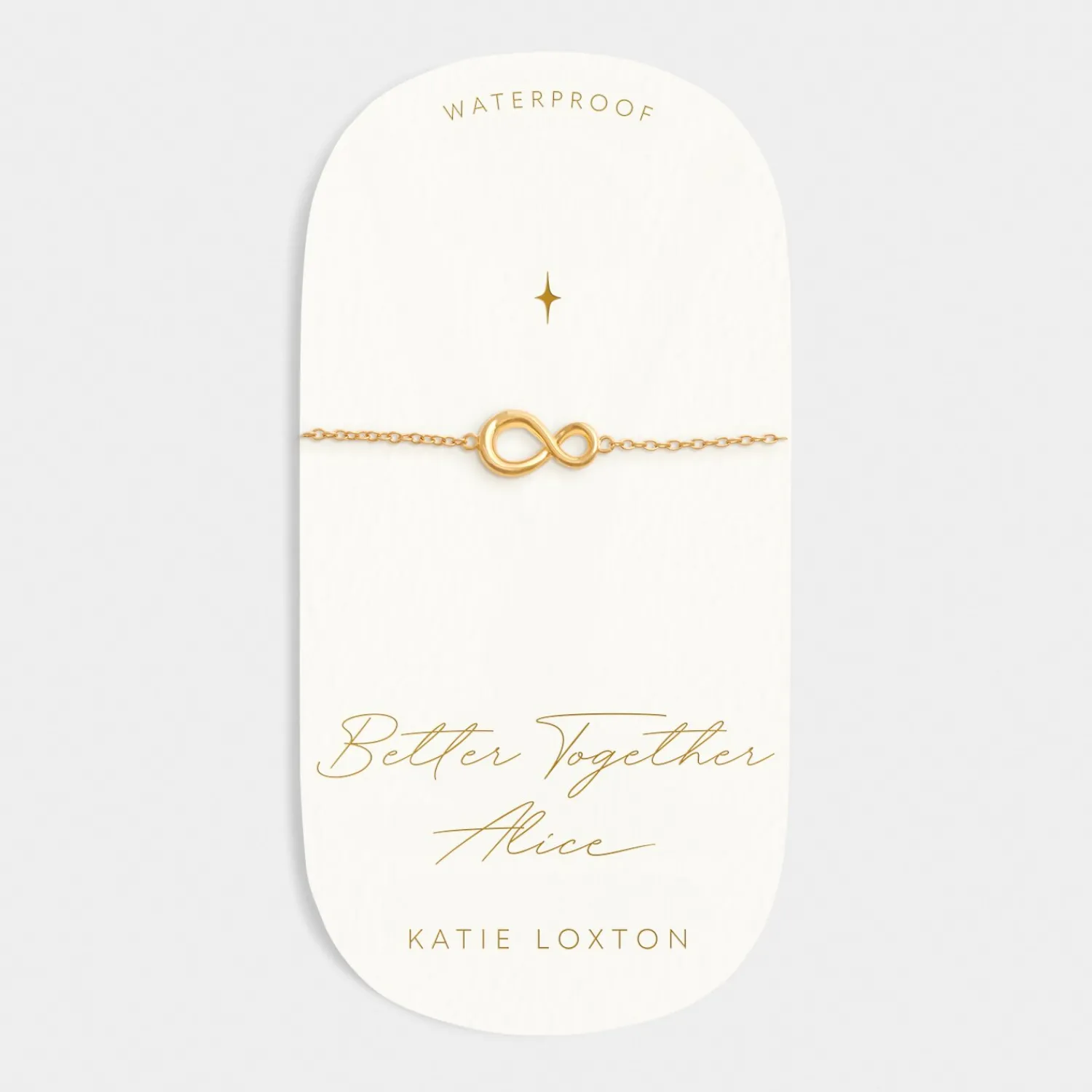 Katie Loxton Better Together' Waterproof Gold Charm Bracelet Discount