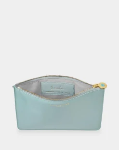 Katie Loxton Birthstone Perfect Pouch '' in Turquoise Duck Egg Blue December Hot