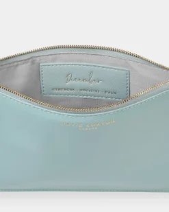 Katie Loxton Birthstone Perfect Pouch '' in Turquoise Duck Egg Blue December Hot