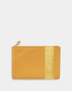 Katie Loxton Birthstone Perfect Pouch '' Yellow Quartz in Ochre November New