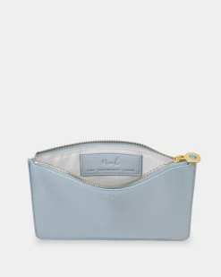 Katie Loxton Birthstone Perfect Pouch '' Aqua Crystal in Blue March Sale