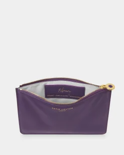 Katie Loxton Birthstone Perfect Pouch '' Amethyst in Purple February Clearance