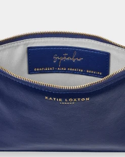 Katie Loxton Birthstone Perfect Pouch '' Lapis Lazuli in Navy September Outlet