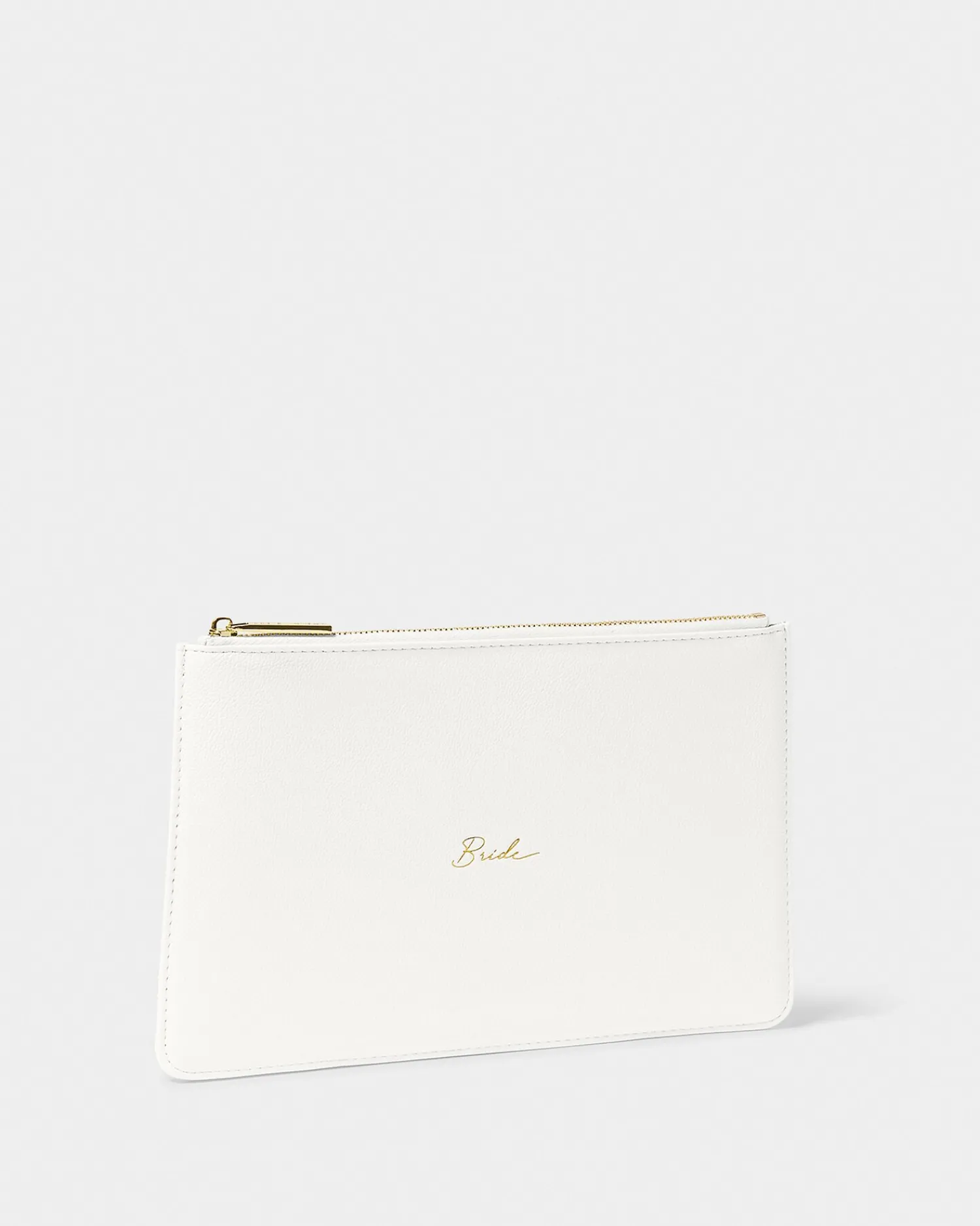 Katie Loxton Bridal Sentiment Pouch 'Bride' in White