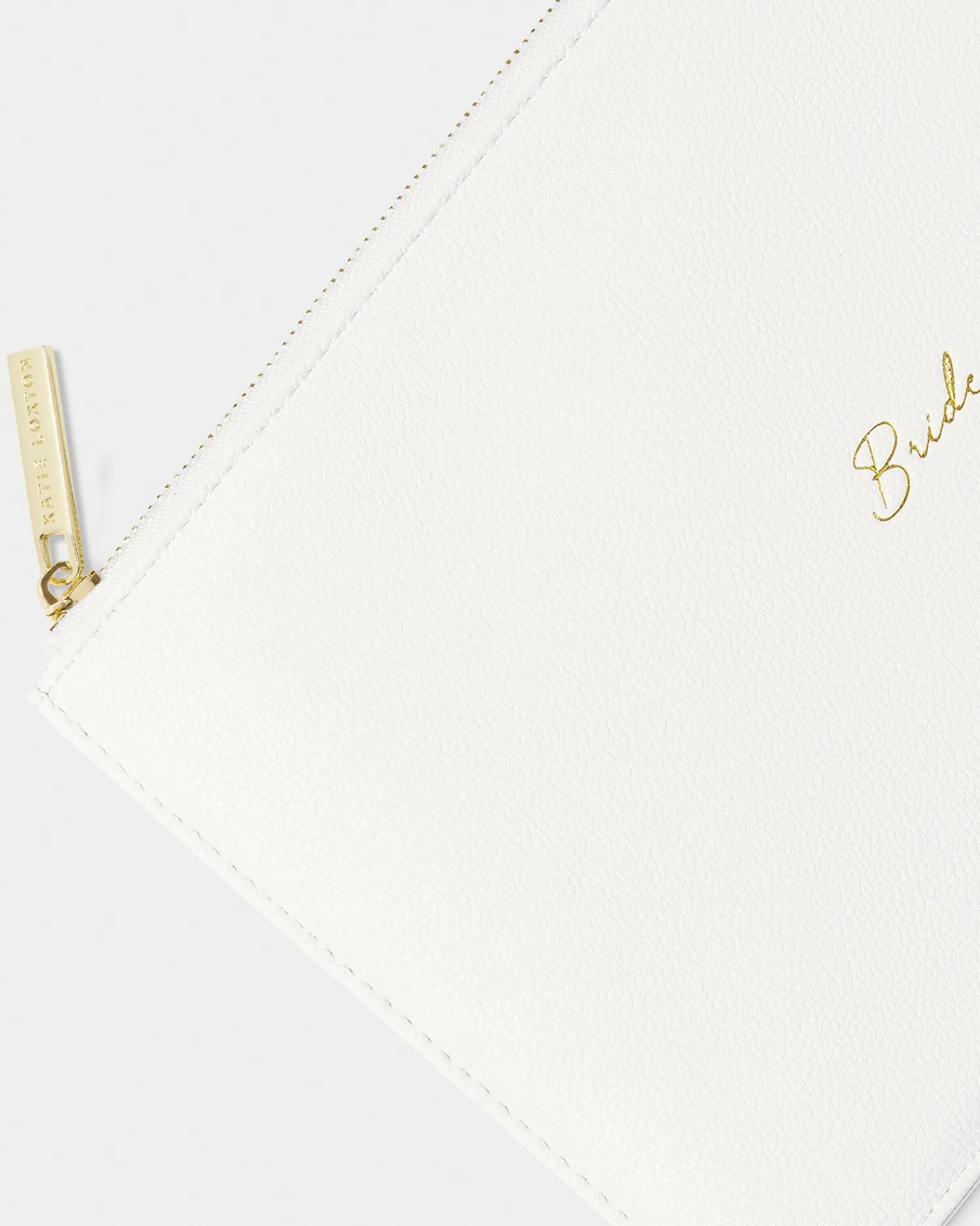 Katie Loxton Bridal Sentiment Pouch 'Bride' in White