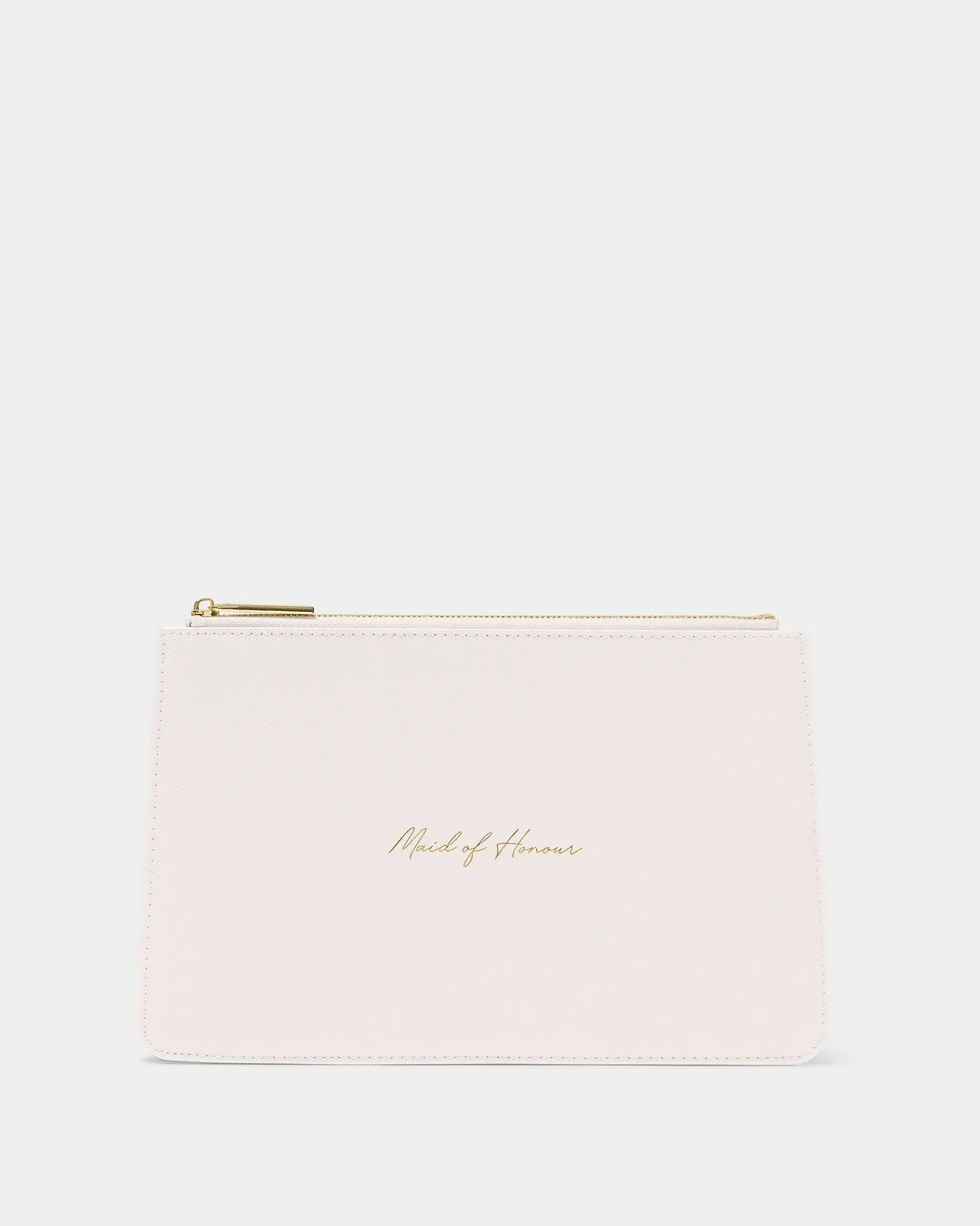 Katie Loxton Bridal Sentiment Pouch 'Maid Of Honour' in Pearlescent White Discount
