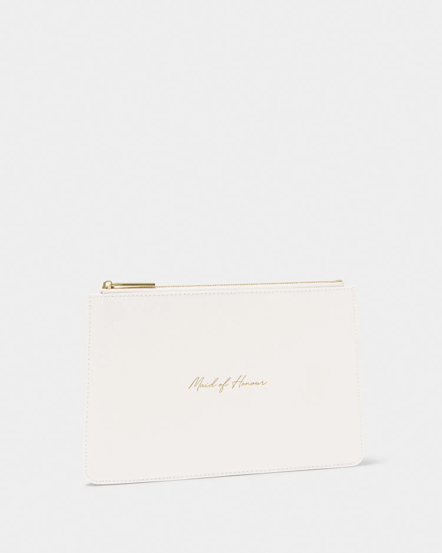 Katie Loxton Bridal Sentiment Pouch 'Maid Of Honour' in Pearlescent White Discount