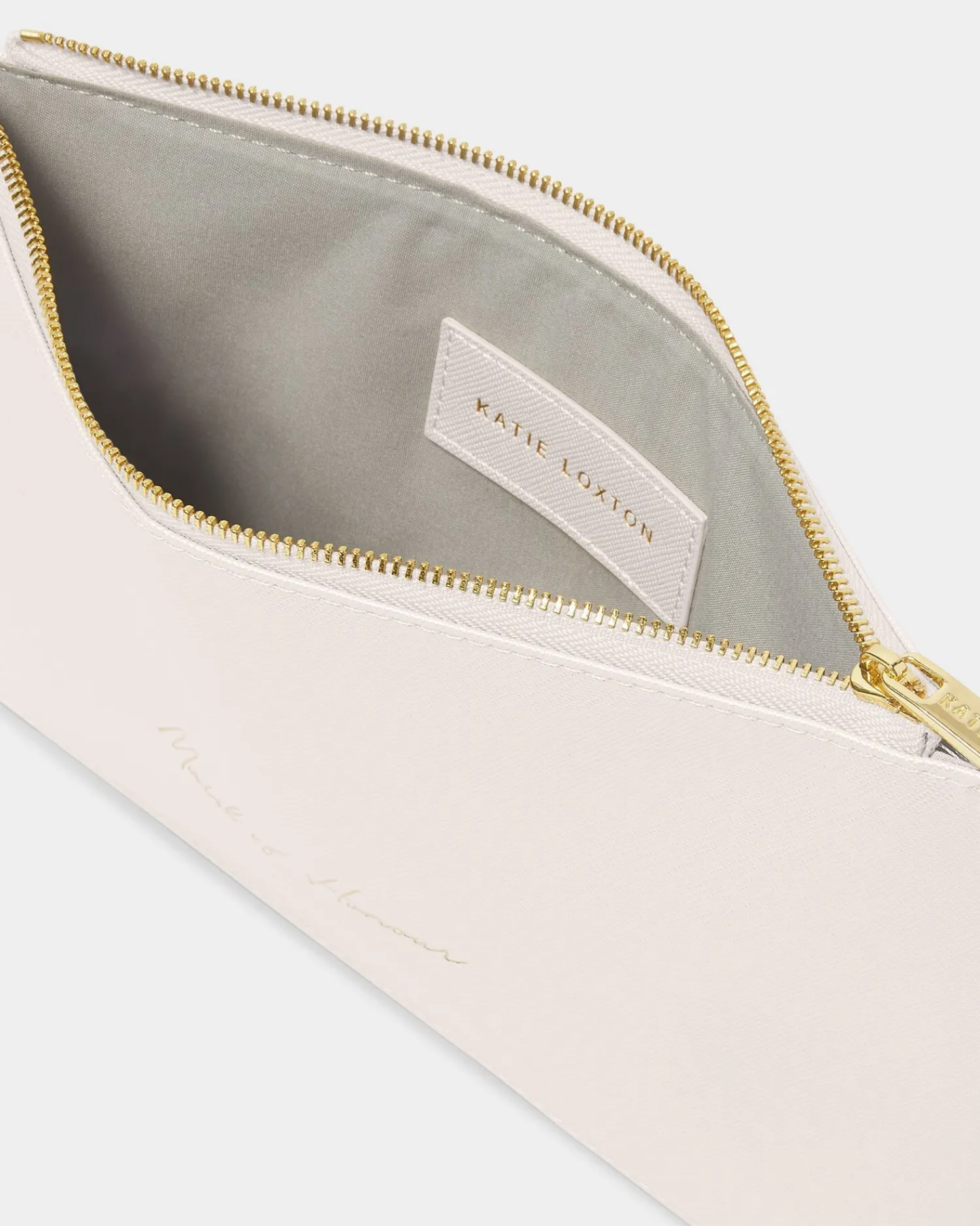 Katie Loxton Bridal Sentiment Pouch 'Maid Of Honour' in Pearlescent White Discount
